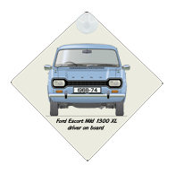 Ford Escort MkI 1300 XL 1968-74 Car Window Hanging Sign